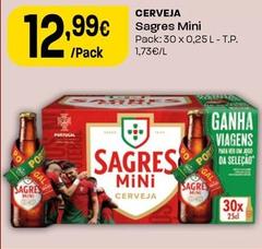 Oferta de Sagres - Cerveja Mini por 12,99€ em Intermarché