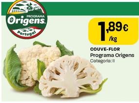 Oferta de Couve-flor por 1,89€ em Intermarché