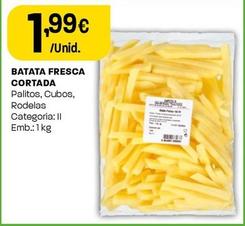 Oferta de Batata Fresca Cortada por 1,99€ em Intermarché