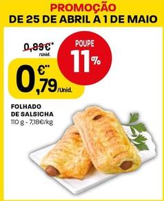 Oferta de Folhado De Salsicha por 0,79€ em Intermarché