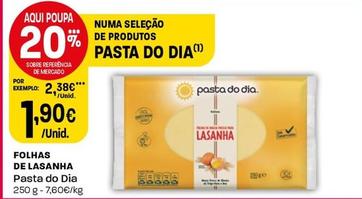 Oferta de Pasta Do Dia - Folhas De Lasanha por 1,9€ em Intermarché