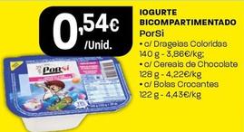 Oferta de Porsi - Iogurte Bicompartimentado por 0,54€ em Intermarché
