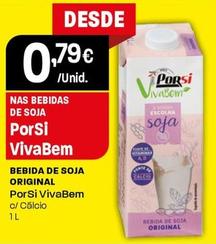 Oferta de Porsi Vivabem - Bebida De Soja Original por 0,79€ em Intermarché