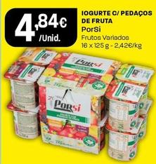 Oferta de Porsi - Iogurte C/pedaços De Fruta por 4,84€ em Intermarché