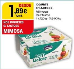 Oferta de Mimosa - Iogurtes S/lactose por 1,89€ em Intermarché