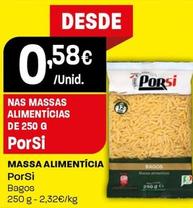 Oferta de Porsi - Massas Alimentícias por 0,58€ em Intermarché
