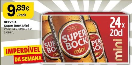 Oferta de Super Bock Mini - Cerveja por 9,89€ em Intermarché