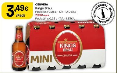 Oferta de Kings Bräu - Cerveja por 3,49€ em Intermarché