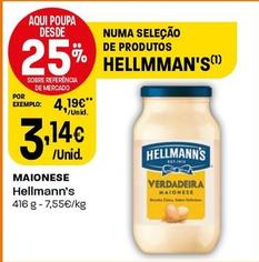 Oferta de Hellmann's - Maionese por 3,14€ em Intermarché
