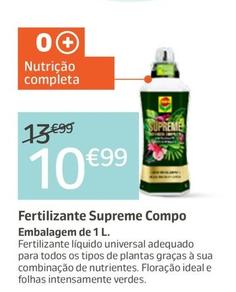 Oferta de Compo - Fertilizante Supreme por 10,99€ em Jardiland