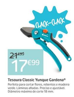 Oferta de Gardena - Tesoura Classic Yunque por 17,99€ em Jardiland