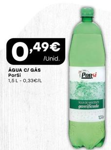 Oferta de Porsi - Água C/ Gás por 0,49€ em Intermarché