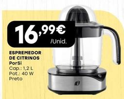 Oferta de Porsi - Espremedor De Citrinos por 16,99€ em Intermarché