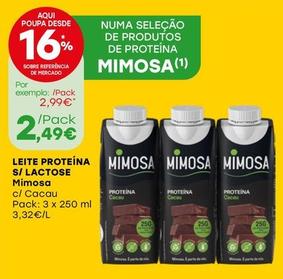 Oferta de Mimosa - Leite Proteína S/ Lactose por 2,49€ em Intermarché