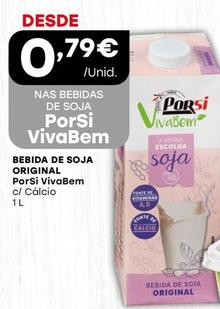 Oferta de Porsi - Bebida De Soja Original Vivabem por 0,79€ em Intermarché