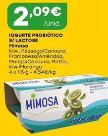 Oferta de Mimosa - Iogurte Probiótico S/ Lactose por 2,09€ em Intermarché