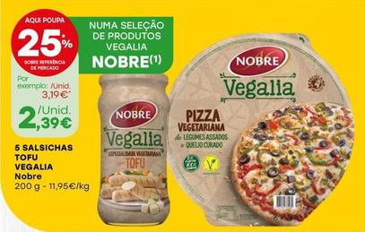 Oferta de Nobre - 5 Salsichas Tofu Vegalia por 2,39€ em Intermarché