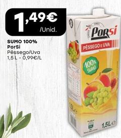Oferta de Porsi - Sumo 100% por 1,49€ em Intermarché
