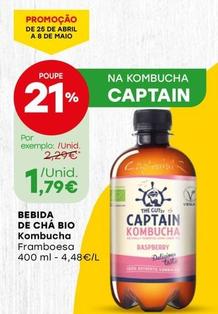 Oferta de Kombucha - Bebida De Chá Bio por 1,79€ em Intermarché