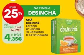 Oferta de Chá Desinchá por 4,35€ em Intermarché