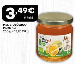 Oferta de Porsi - Mel Biológico por 3,49€ em Intermarché
