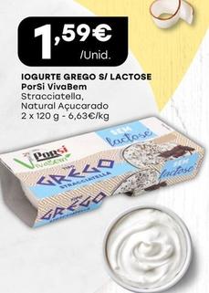 Oferta de Porsi - Iogurte Grego S/ Lactose Vivabem por 1,59€ em Intermarché