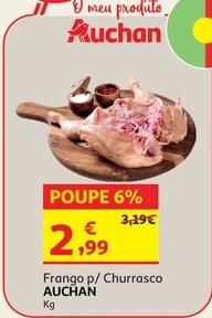 Oferta de Auchan - Frango P/Churrasco  por 2,99€ em Auchan