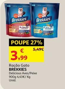 Oferta de Brekkies - Ração Gato Delicious Aves  por 3,99€ em Auchan