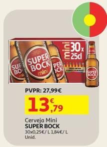 Oferta de Super Bock - Cerveja Mini  por 13,79€ em Auchan