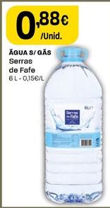 Oferta de Serras De Fafe - Água S/ Gas por 0,88€ em Intermarché