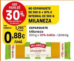 Oferta de Milaneza - Esparguete por 0,88€ em Intermarché