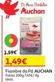 Oferta de Auchan - Fiambre Da Pá por 1,49€ em Auchan