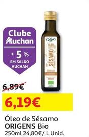Oferta de Origens - Óleo De Sésamo por 6,19€ em Auchan