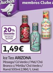 Oferta de Arizona - Ice Tea por 1,49€ em Auchan