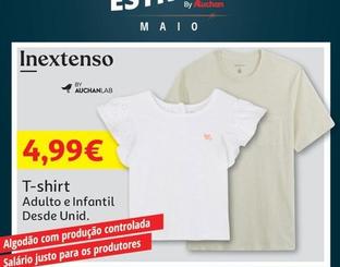 Oferta de T-Shirt por 4,99€ em Auchan
