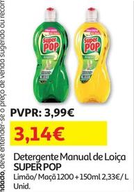 Oferta de Super Pop - Detergente Manual De Loica por 3,14€ em Auchan