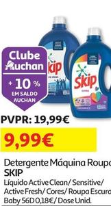 Oferta de Skip - Detergente Maquina Roupa por 9,99€ em Auchan