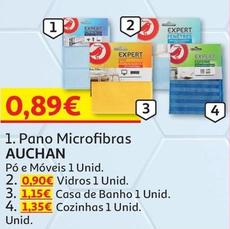Oferta de Auchan - Pano Microfibras por 0,89€ em Auchan