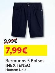 Oferta de Inextenso - Bermudas 5 Bolsos por 7,99€ em Auchan