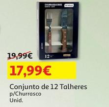 Oferta de Conjunto De 12 Talheres por 17,99€ em Auchan