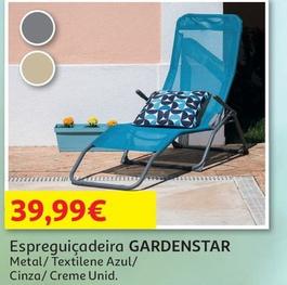 Oferta de Gardenstar - Espreguiçadeira por 39,99€ em Auchan