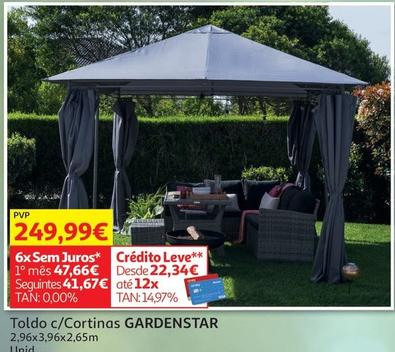 Oferta de Gardenstar - Toldo C/cortinas por 249,99€ em Auchan