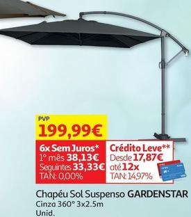 Oferta de Gardenstar - Chapéu Sol Suspenso por 199,99€ em Auchan