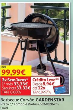 Oferta de Gardenstar - Barbecue Carvão por 99,99€ em Auchan