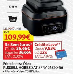 Oferta de Russell Hobbs - Fritadeira S/ Oleo Satisfry 26520-56 por 109,99€ em Auchan