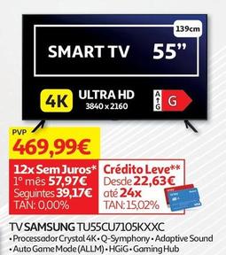 Oferta de Samsung - Tv Tu55cu7105kxxc por 469,99€ em Auchan