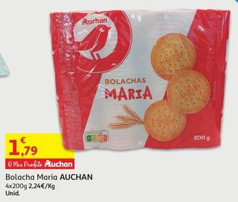 Oferta de Auchan - Bolacha Maria por 1,79€ em Auchan