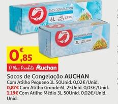 Oferta de Auchan - Sacos De Congelação por 0,85€ em Auchan