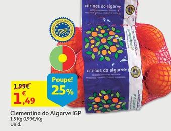 Oferta de Clementina Do Algarve Igp por 1,49€ em Auchan