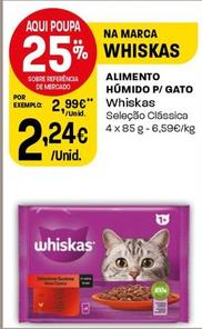 Oferta de Whiskas - Alimento Humido P/gato por 2,24€ em Intermarché